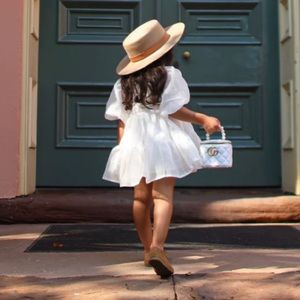 Toddler white dress